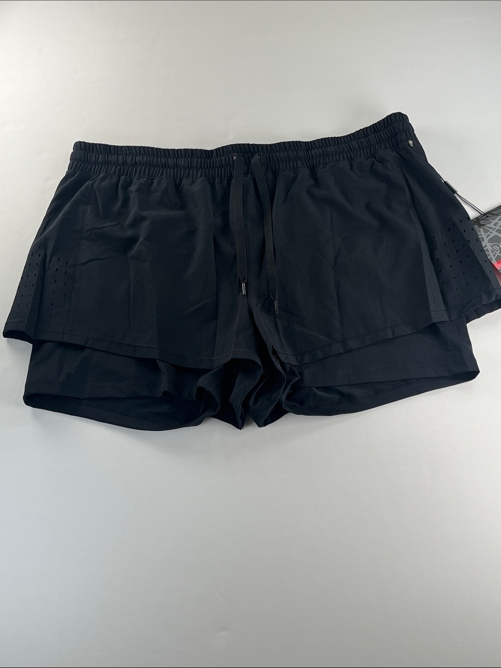 Spyder Black Layered Athletic Shorts Sz XL